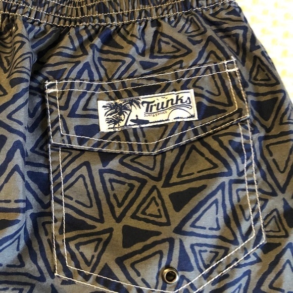 TRUNKS SURF & SWIM CO. - MENS SWIM TRUNKS SIZE M - Picture 8 of 9